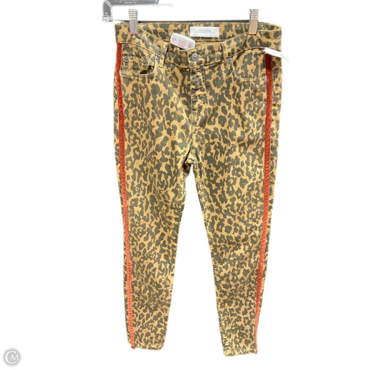 Jeans Skinny By Zara Women In Leopard Print, Size: 6