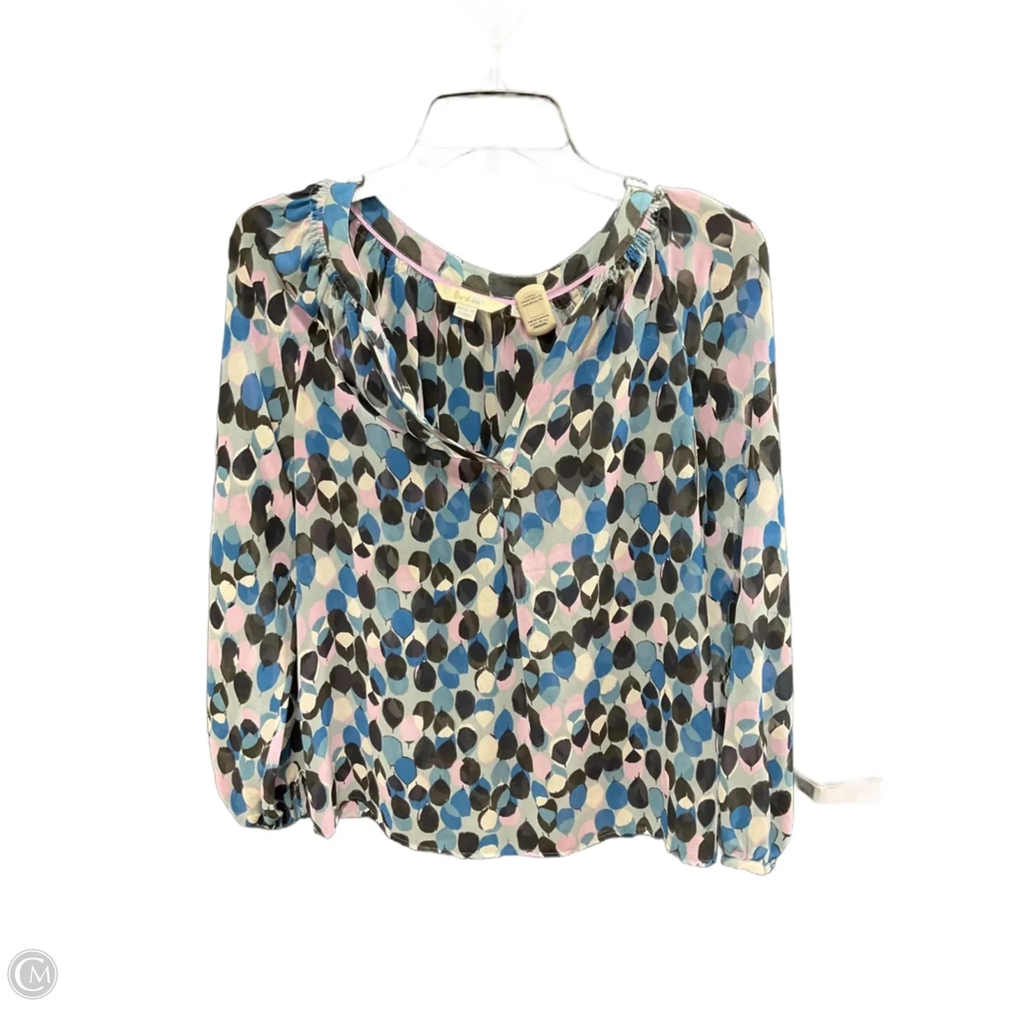 Top Long Sleeve By Boden In Blue & Pink, Size: 2
