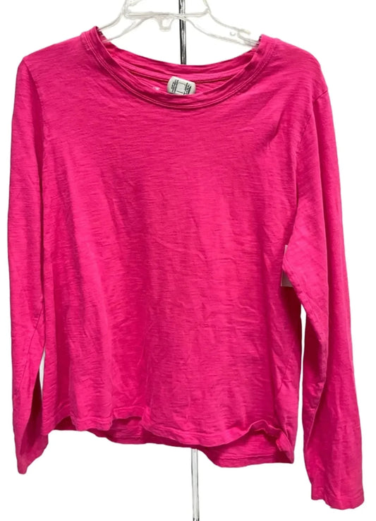 Top Long Sleeve By J. Crew In Pink, Size: L