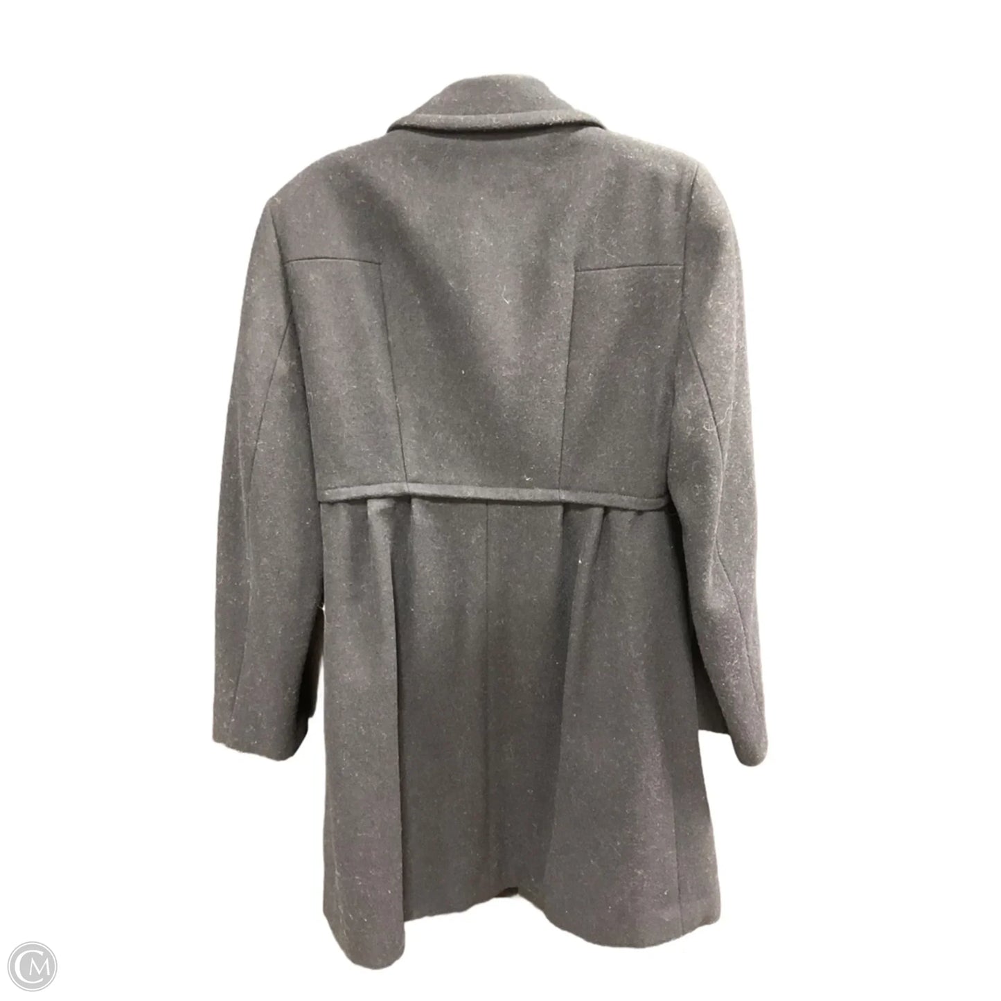 Coat Peacoat By Brooks Brothers In Black, Size: 8