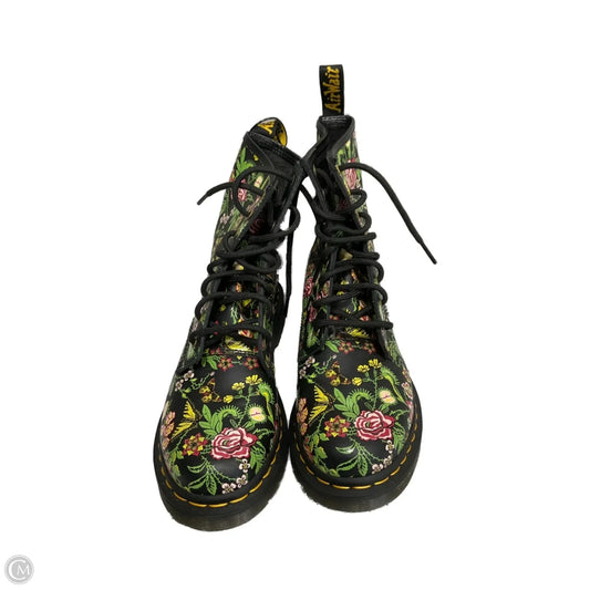 Boots Combat By Dr Martens In Floral Print, Size: 8