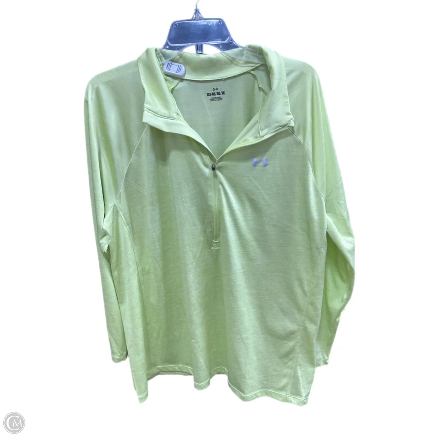 Athletic Jacket By Under Armour In Green, Size: 1x