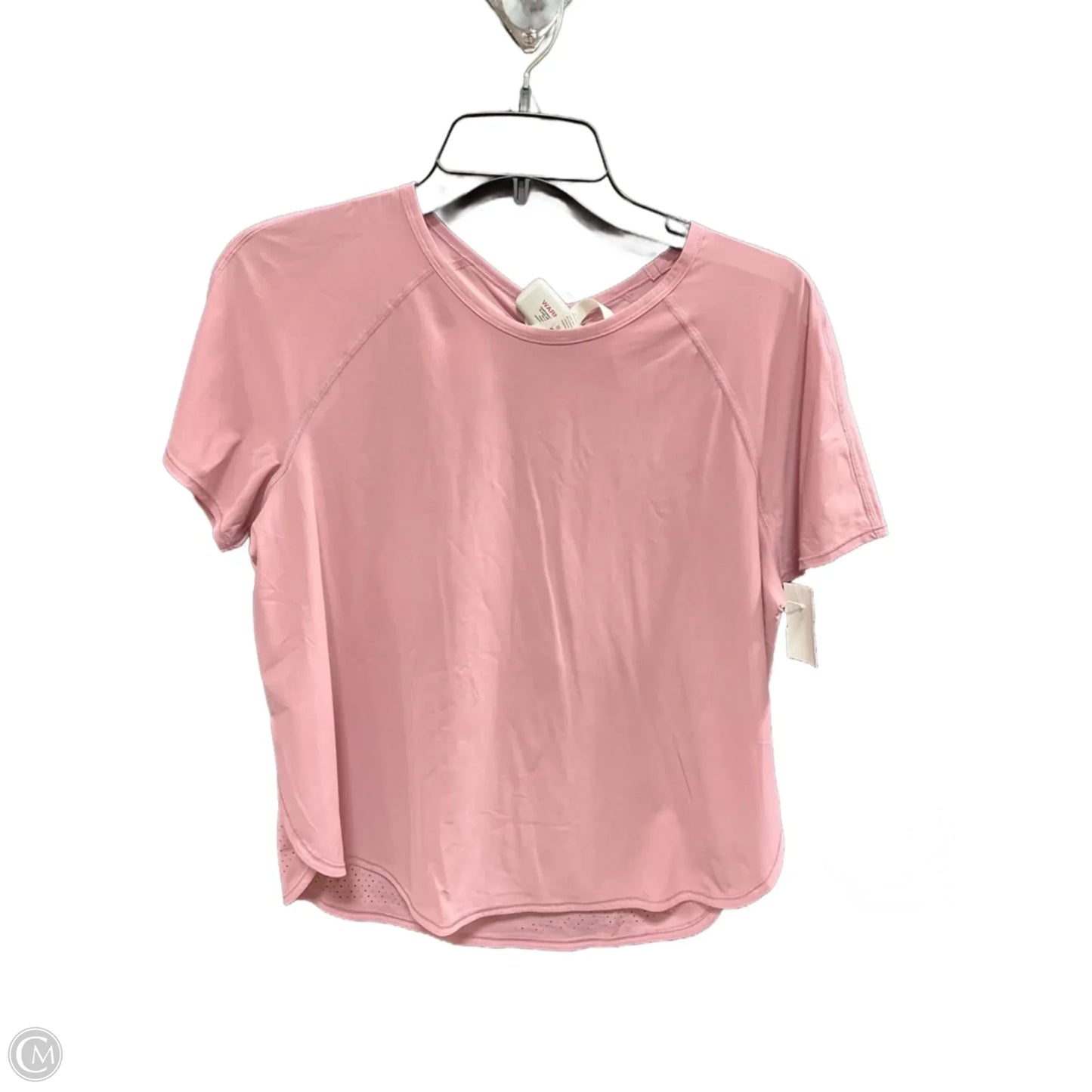 Athletic Top Short Sleeve By Lululemon In Pink, Size: 8