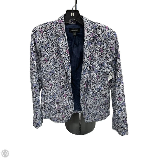 Blazer By Talbots In Floral Print, Size: 12