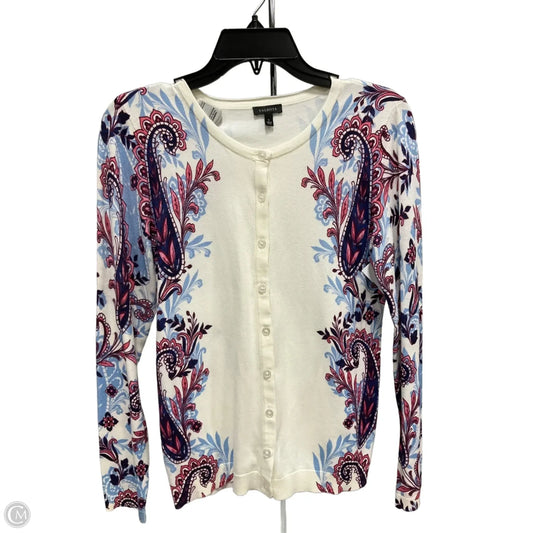Cardigan By Talbots In Paisley Print, Size: S