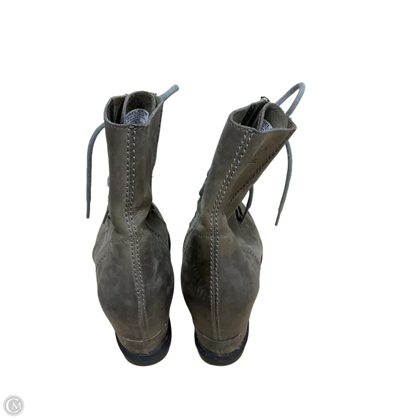 Boots Ankle Heels By Sorel In Green, Size: 9