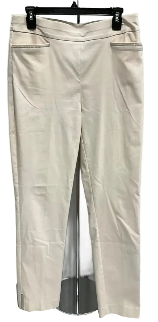 Pants Dress By Chicos In Cream & Silver, Size: 8