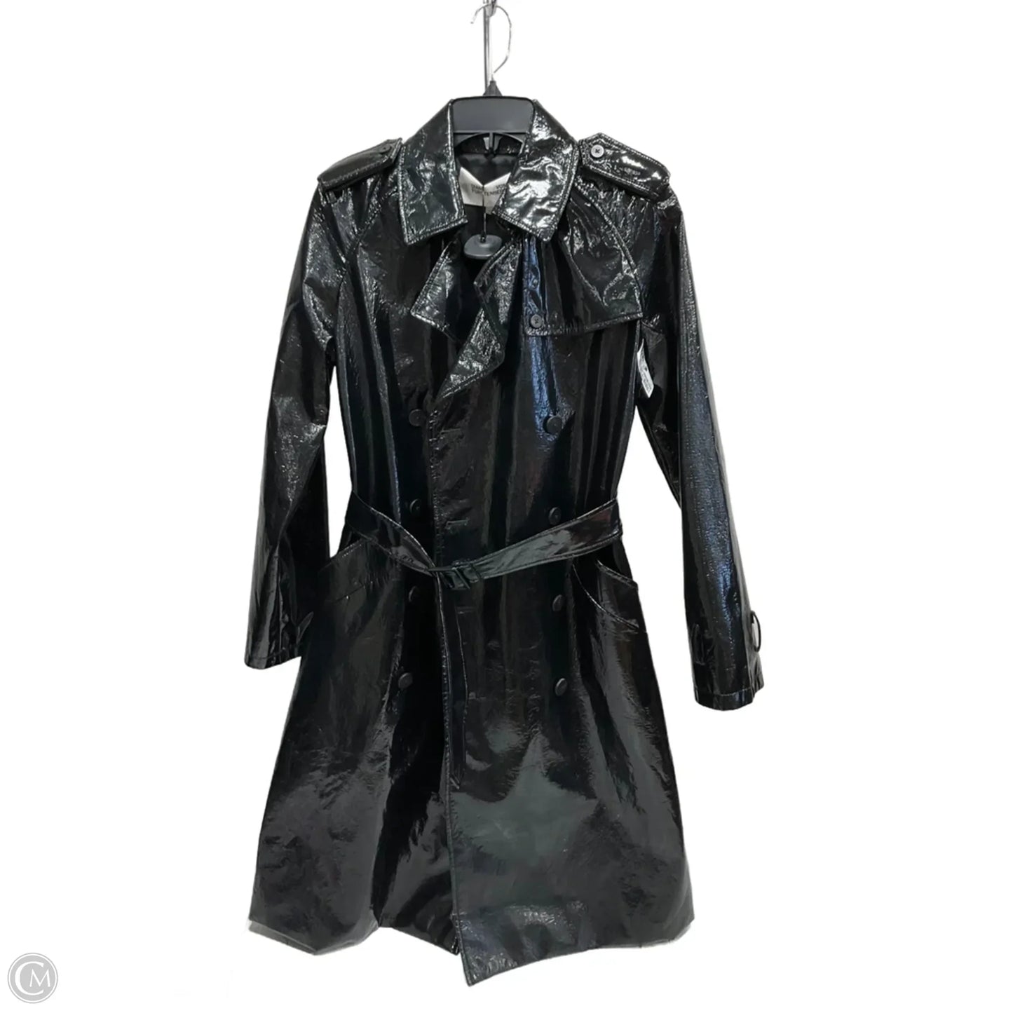 Coat Designer By Diane Von Furstenberg In Black, Size: S