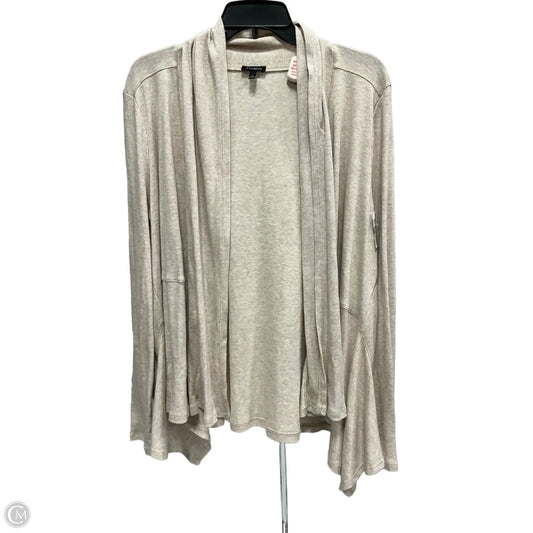 Sweater Cardigan By Talbots In Beige, Size: L