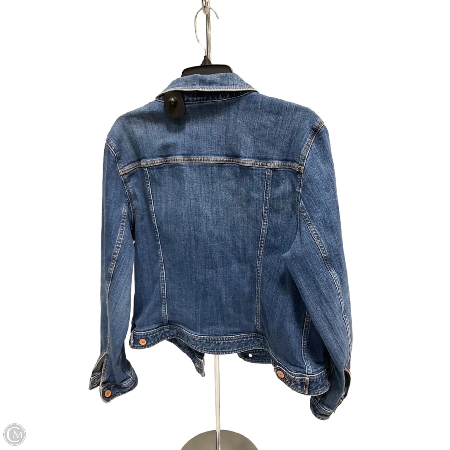 Jacket Denim By Talbots In Blue Denim, Size: Xl