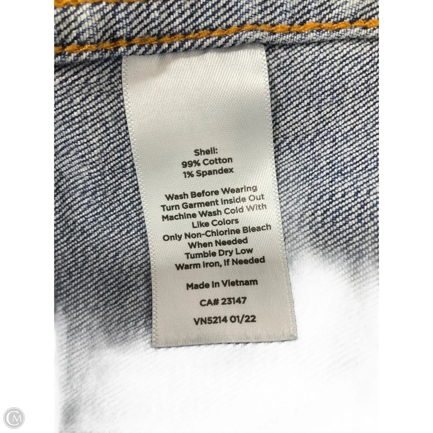 Jacket Denim By Talbots In Blue Denim, Size: Xl