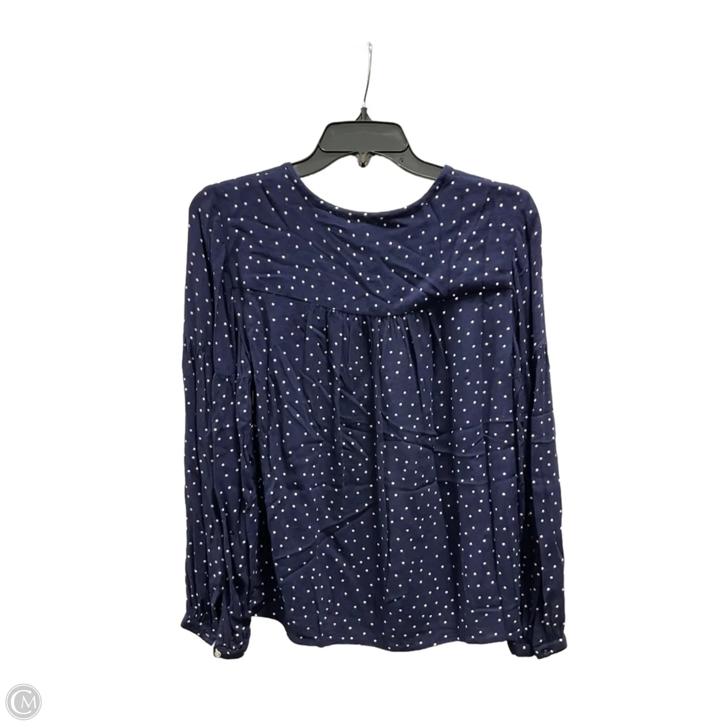 Top Long Sleeve By Gap In Polkadot Pattern, Size: Xs