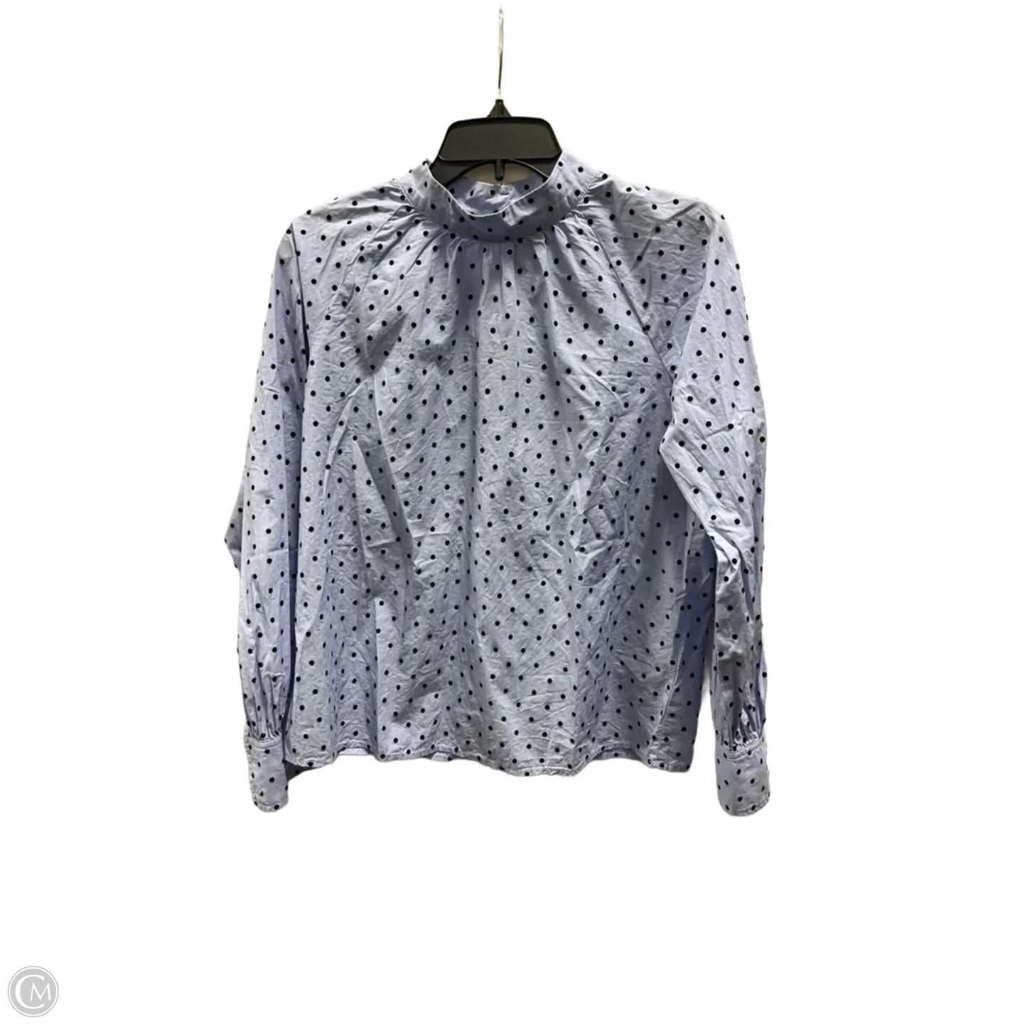 Top Long Sleeve By Gap In Polkadot Pattern, Size: Xs