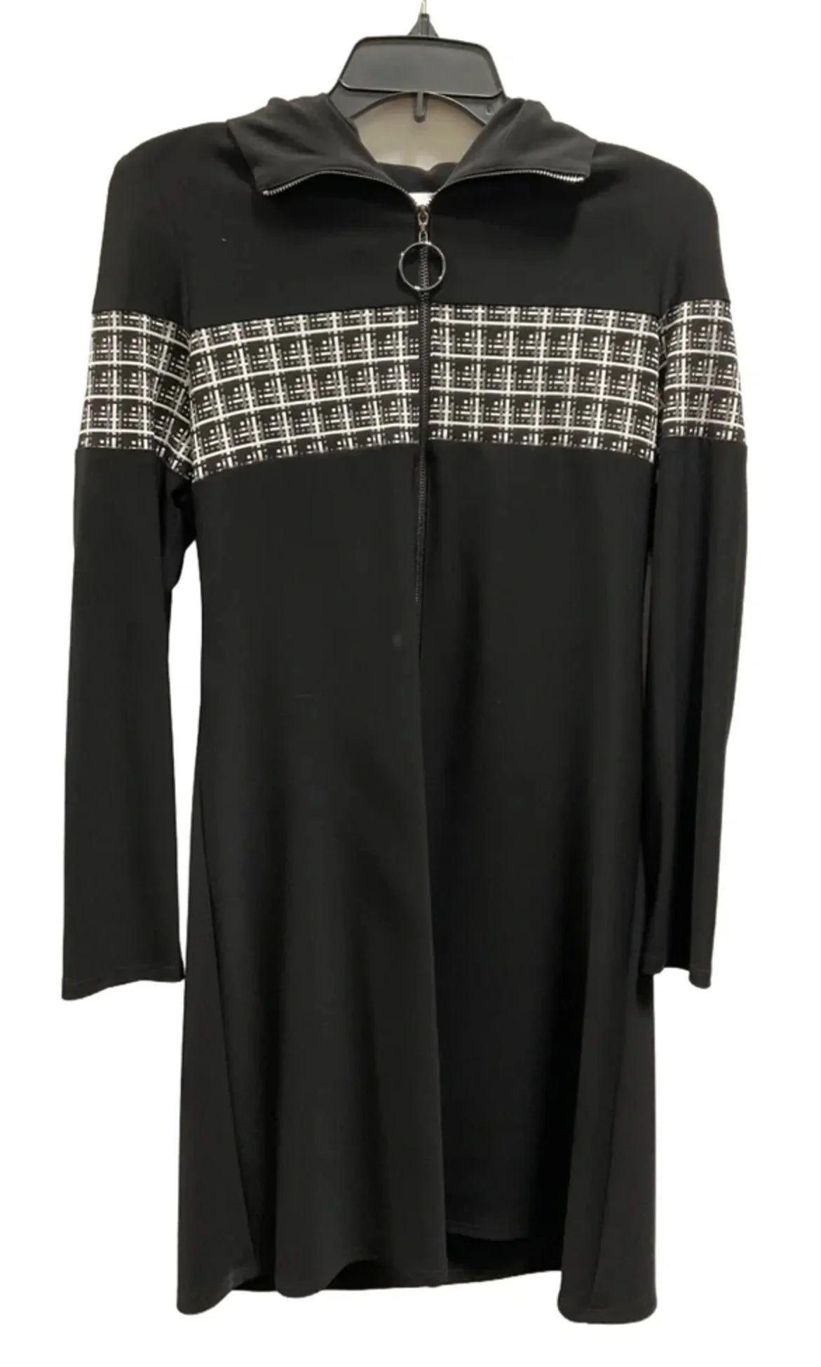 Dress Casual Midi By Joseph Ribkoff In Black & White, Size: 8