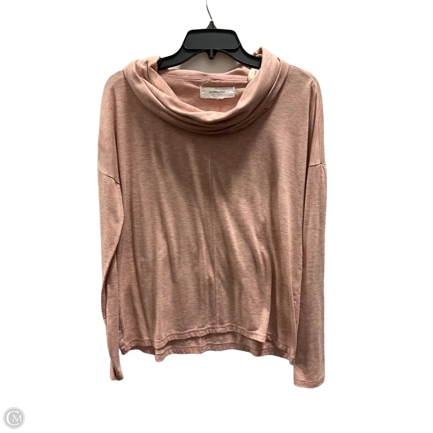 Athletic Top Long Sleeve Hoodie By Workshop In Pink, Size: S