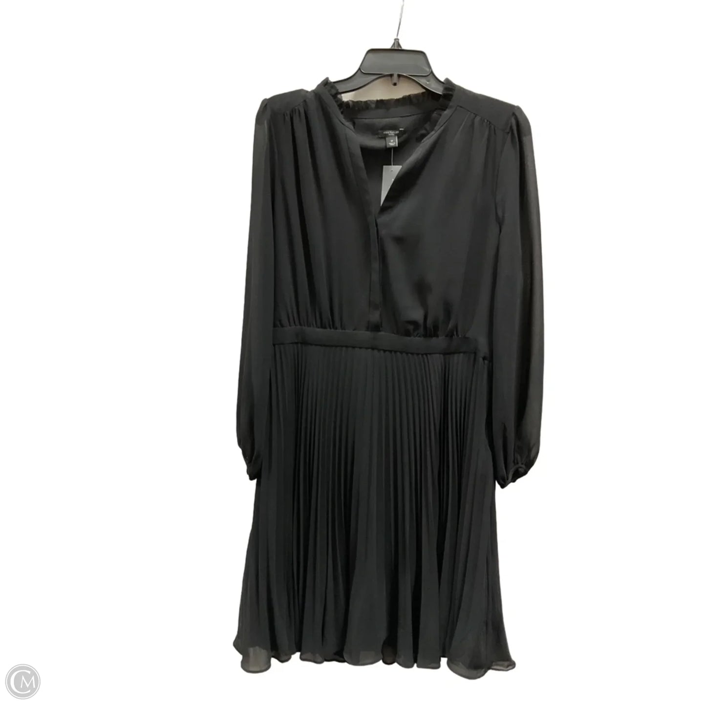 Dress Casual Midi By Ann Taylor In Black, Size: 12