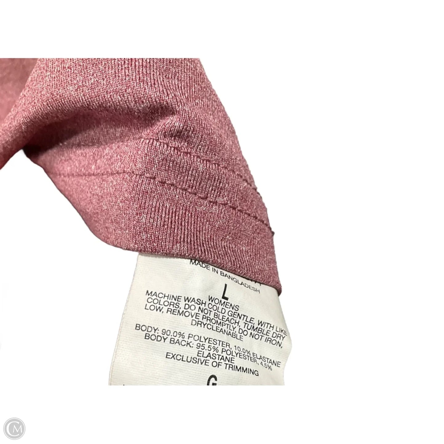 Athletic Top Short Sleeve By Columbia In Mauve, Size: L