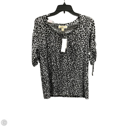 Top Long Sleeve By Michael By Michael Kors In Leopard Print, Size: M