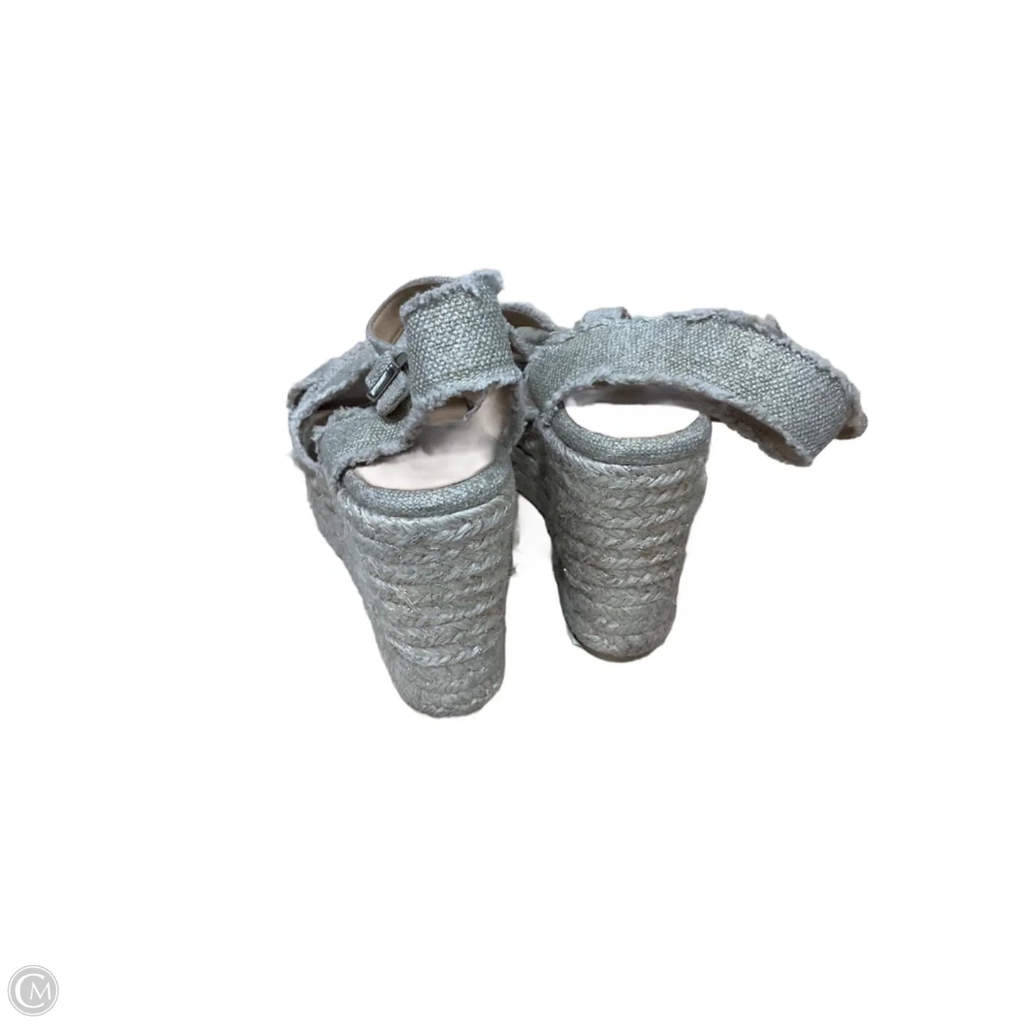 Sandals Heels Wedge By Cma In Gold, Size: 8.5