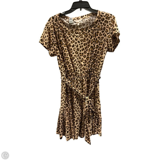 Dress Casual Midi By Rebecca Taylor In Leopard Print, Size: S