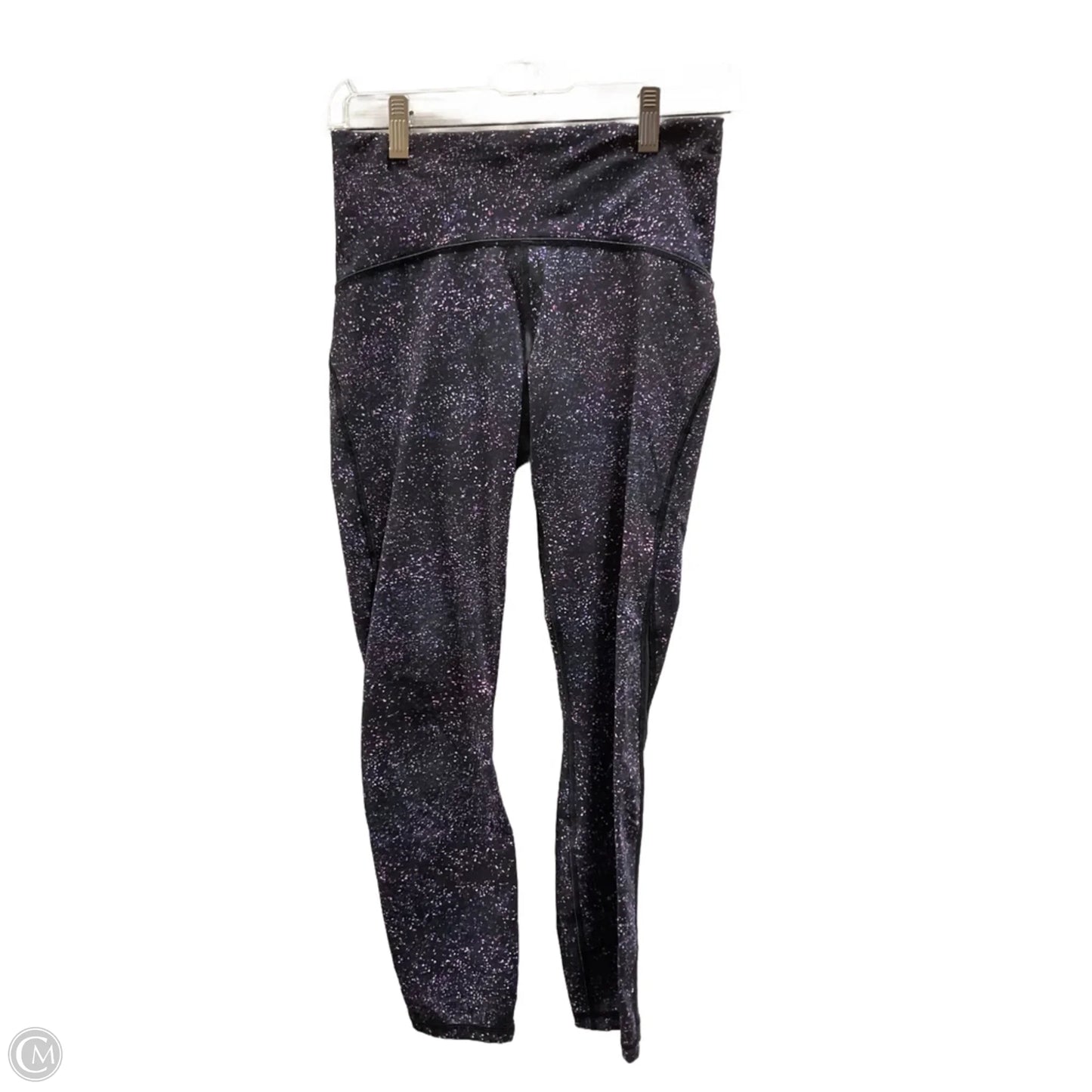 Athletic Leggings Capris By Lululemon In Black & Purple, Size: 6