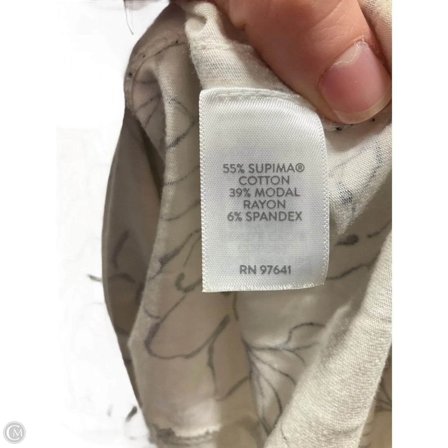 Top Long Sleeve By J. Jill In Cream & Tan, Size: S