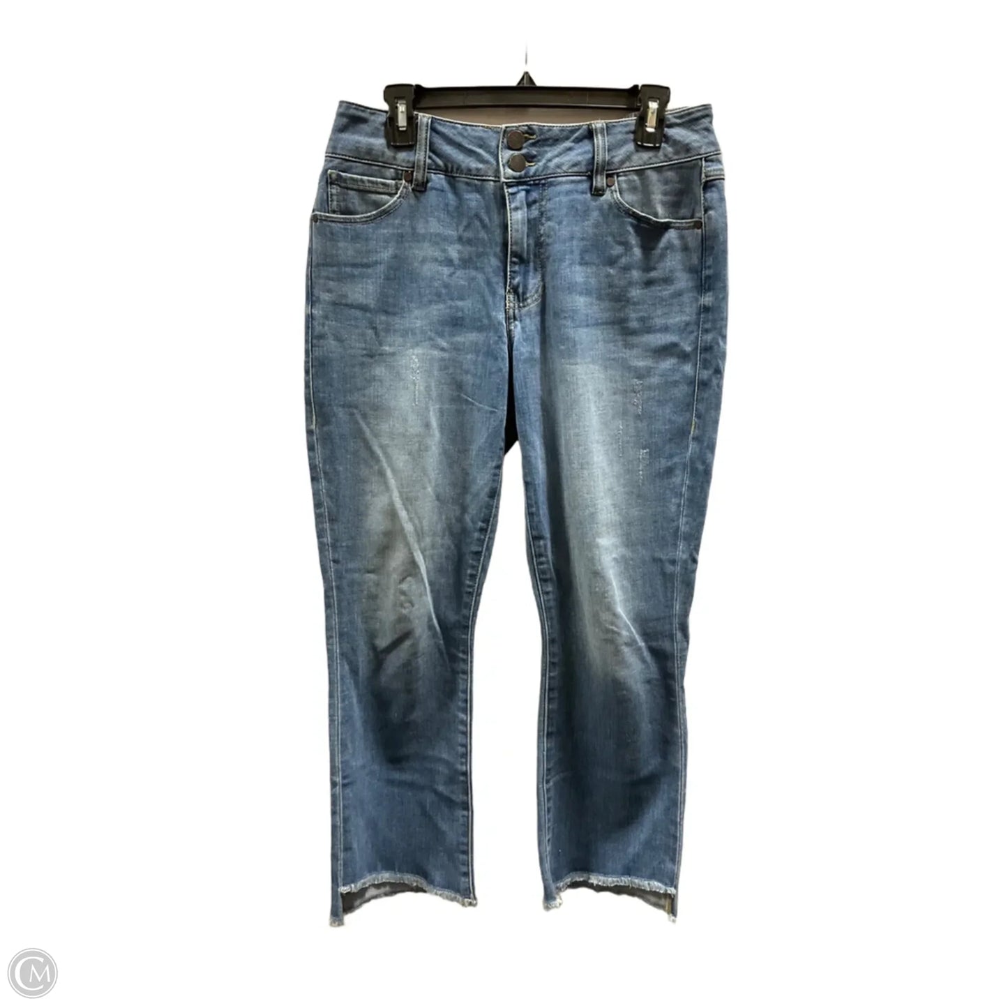 Jeans Cropped By Cabi In Blue, Size: 8