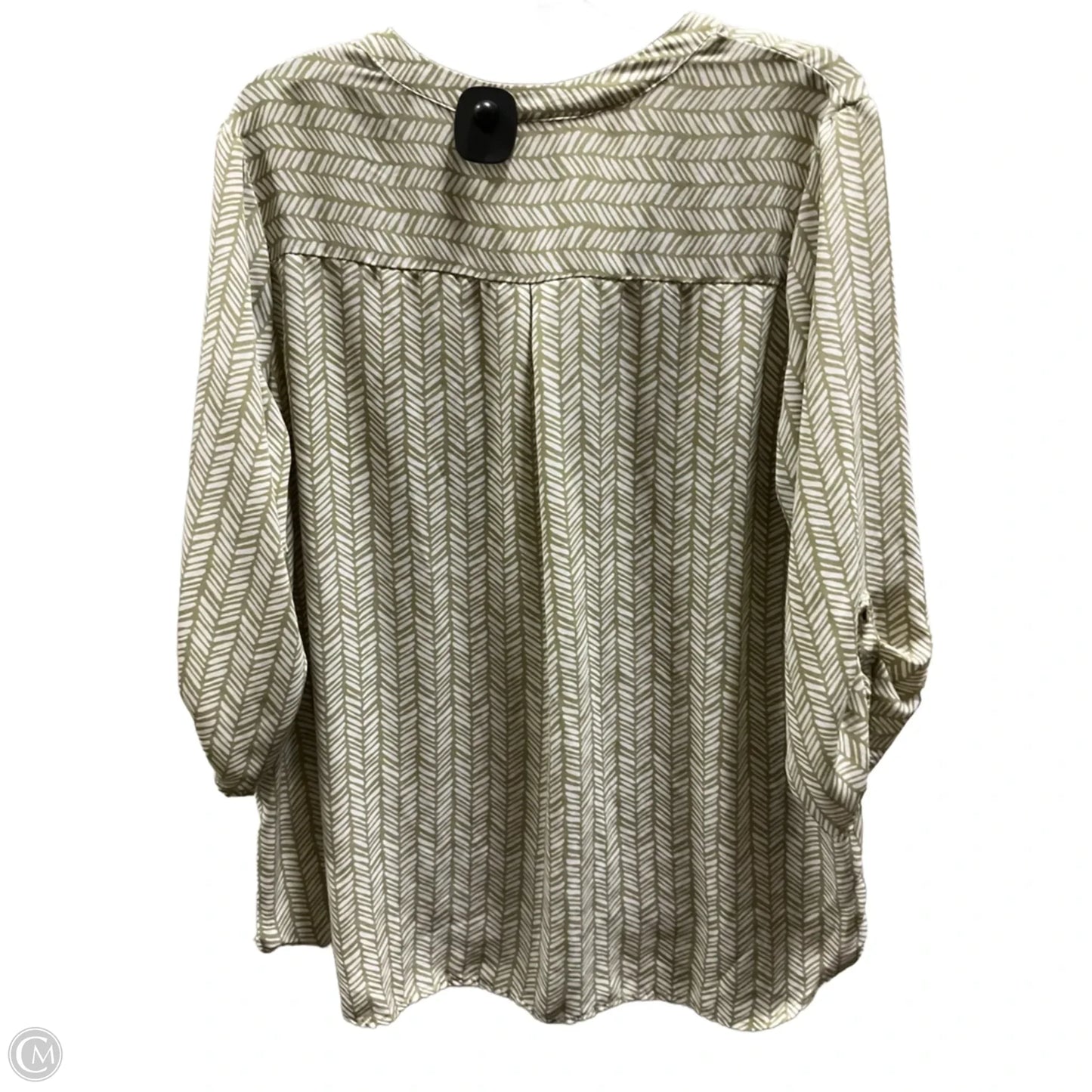 Top 3/4 Sleeve By Cure In Green, Size: 2x