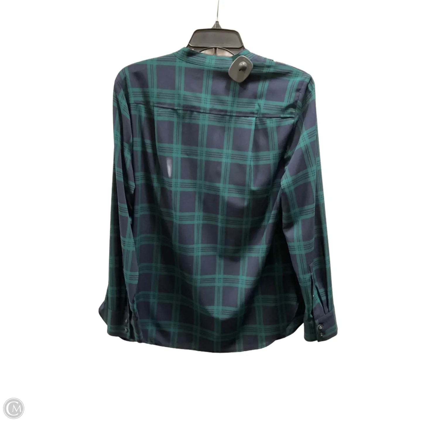 Top Long Sleeve By J. Crew In Blue & Green, Size: M