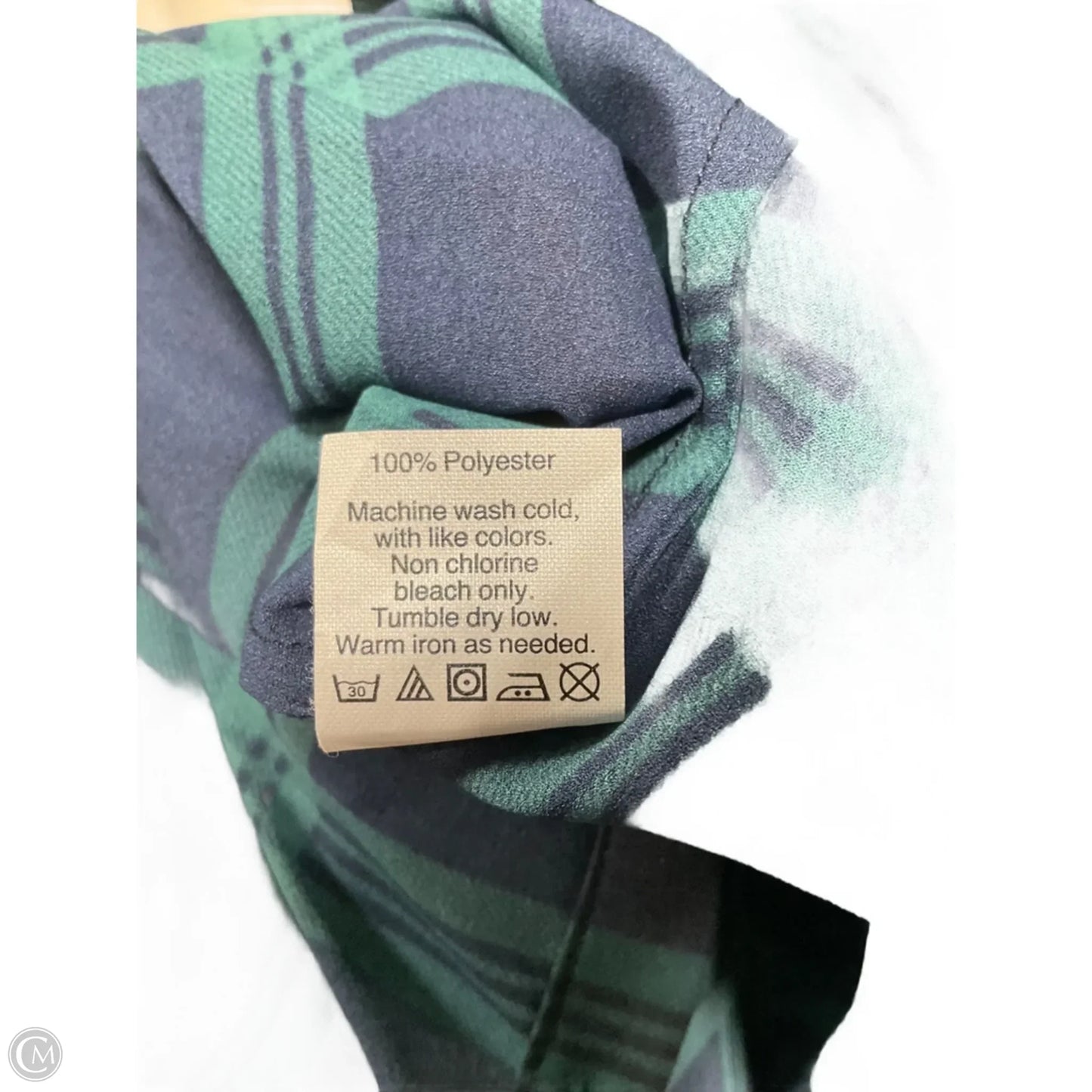 Top Long Sleeve By J. Crew In Blue & Green, Size: M