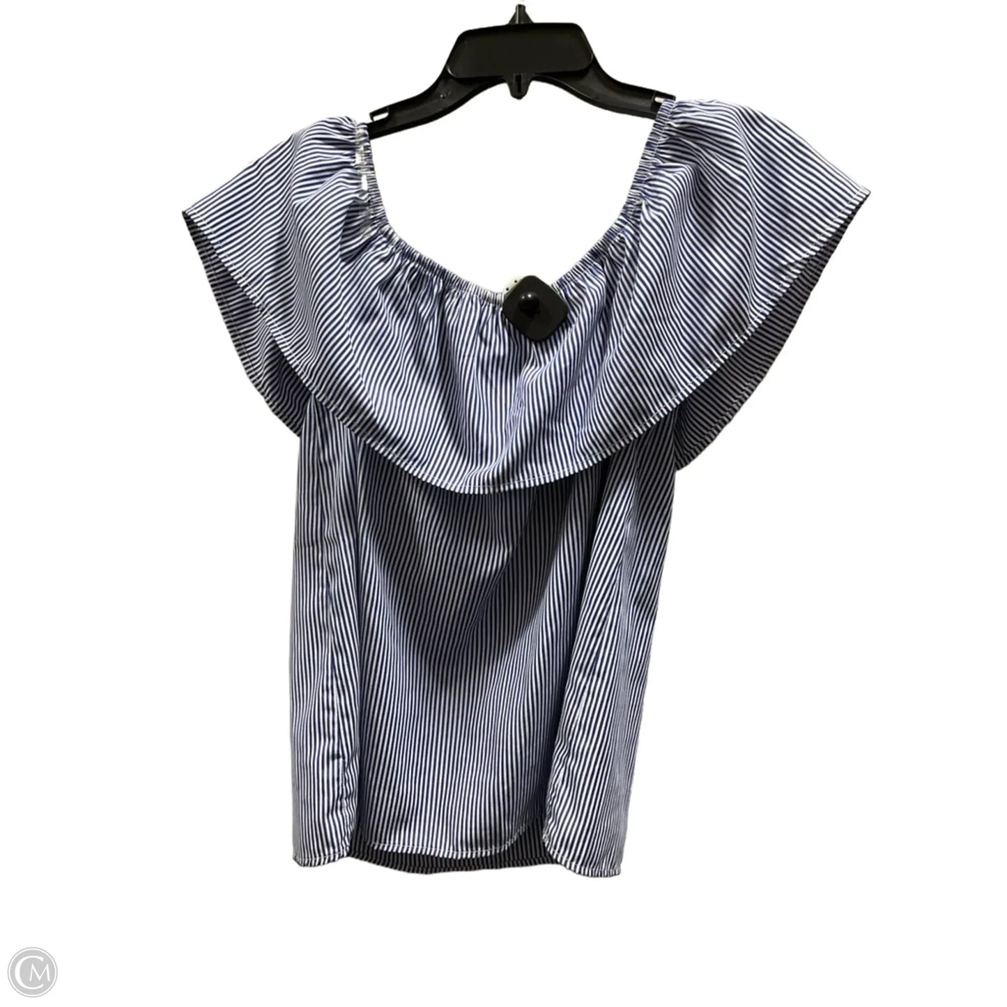 Top Sleeveless By C Wonder In Blue & White, Size: S