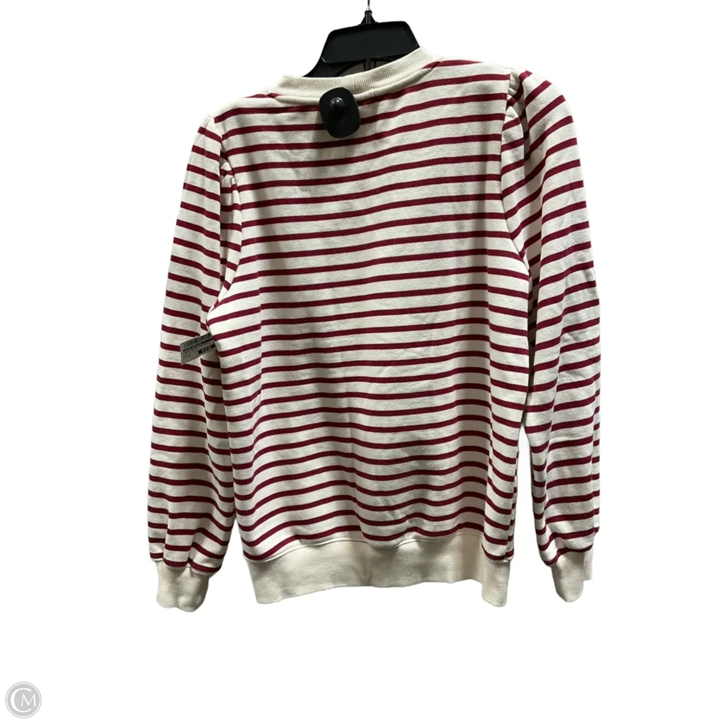Sweatshirt Crewneck By Nine Britton In Red & White, Size: S