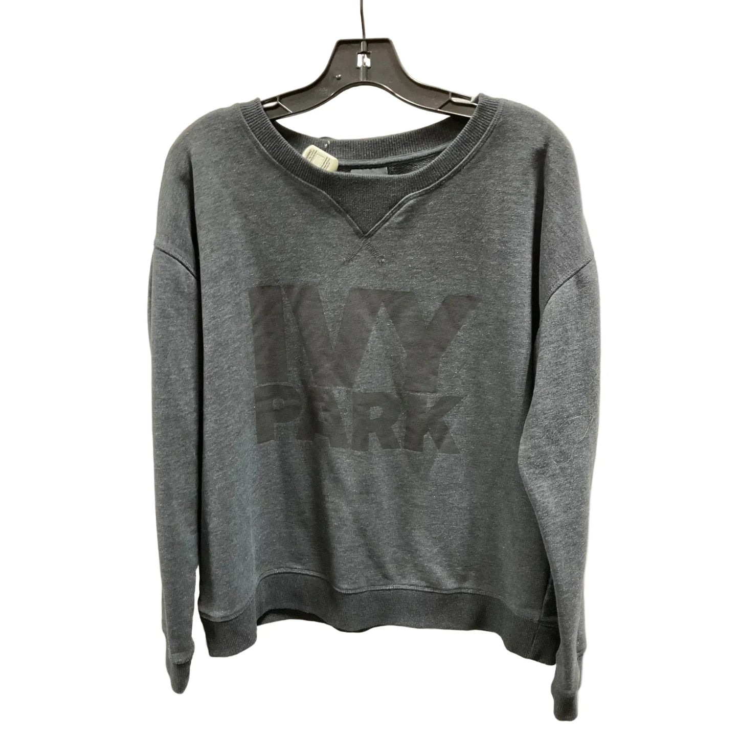 Sweatshirt Crewneck By Ivy Park In Grey, Size: L