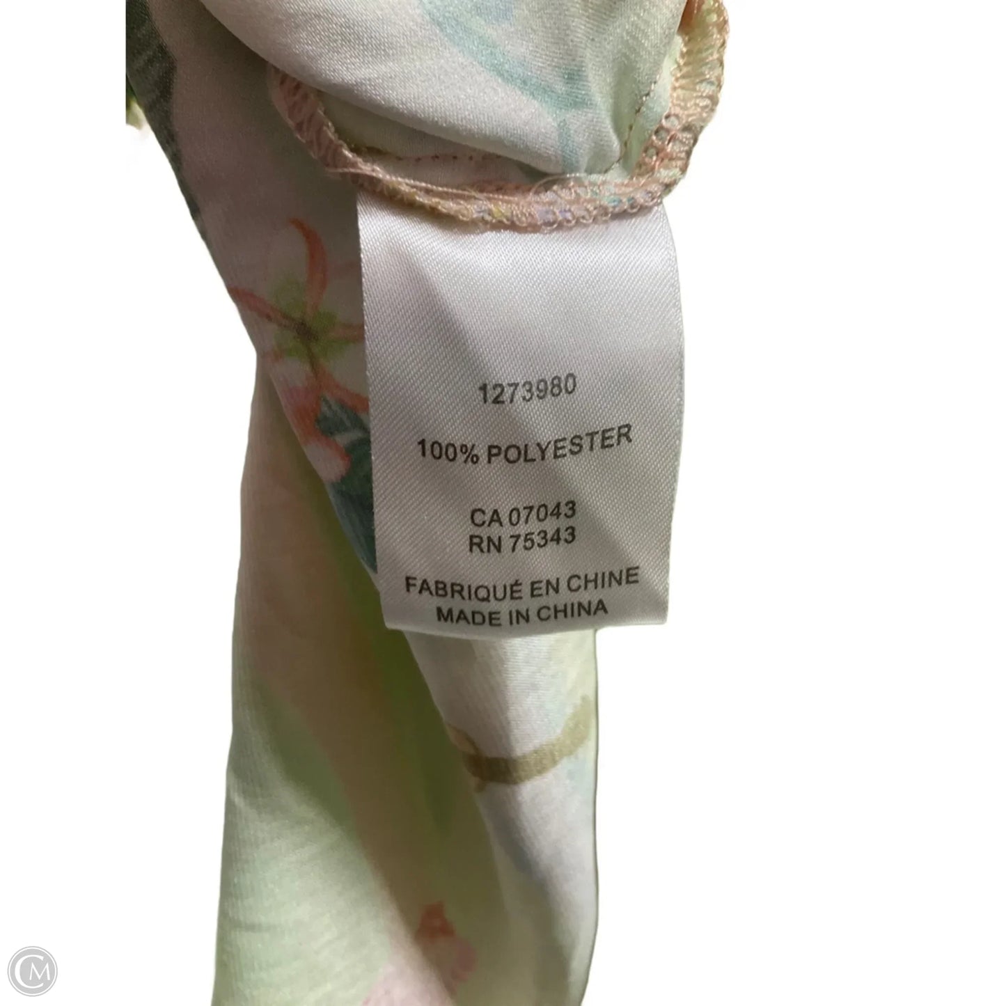 Top Short Sleeve By Rachel Zoe In Tropical Print, Size: Xl