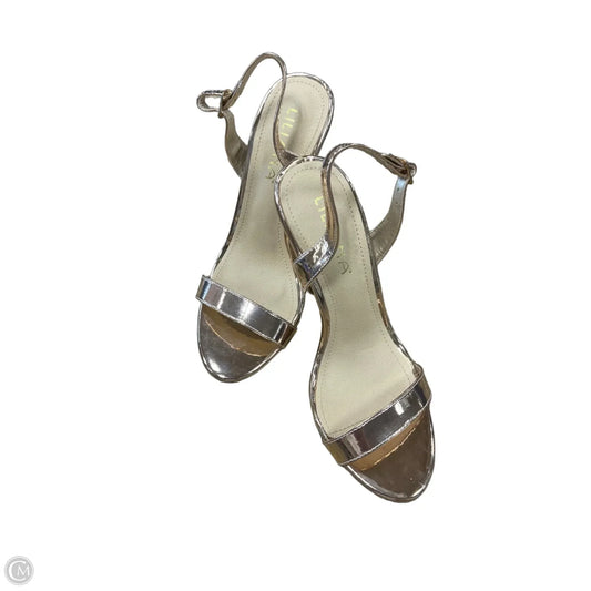 Sandals Heels Stiletto By Liliana In Rose Gold, Size: 8.5