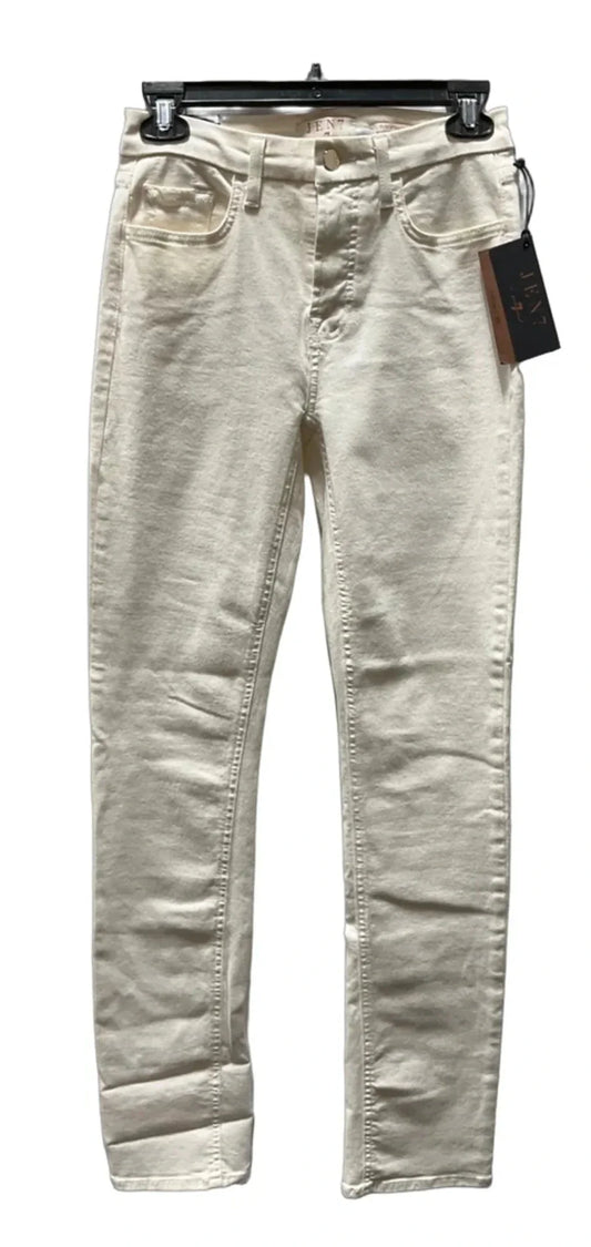 Jeans Straight By 7 For All Mankind In Cream, Size: 2