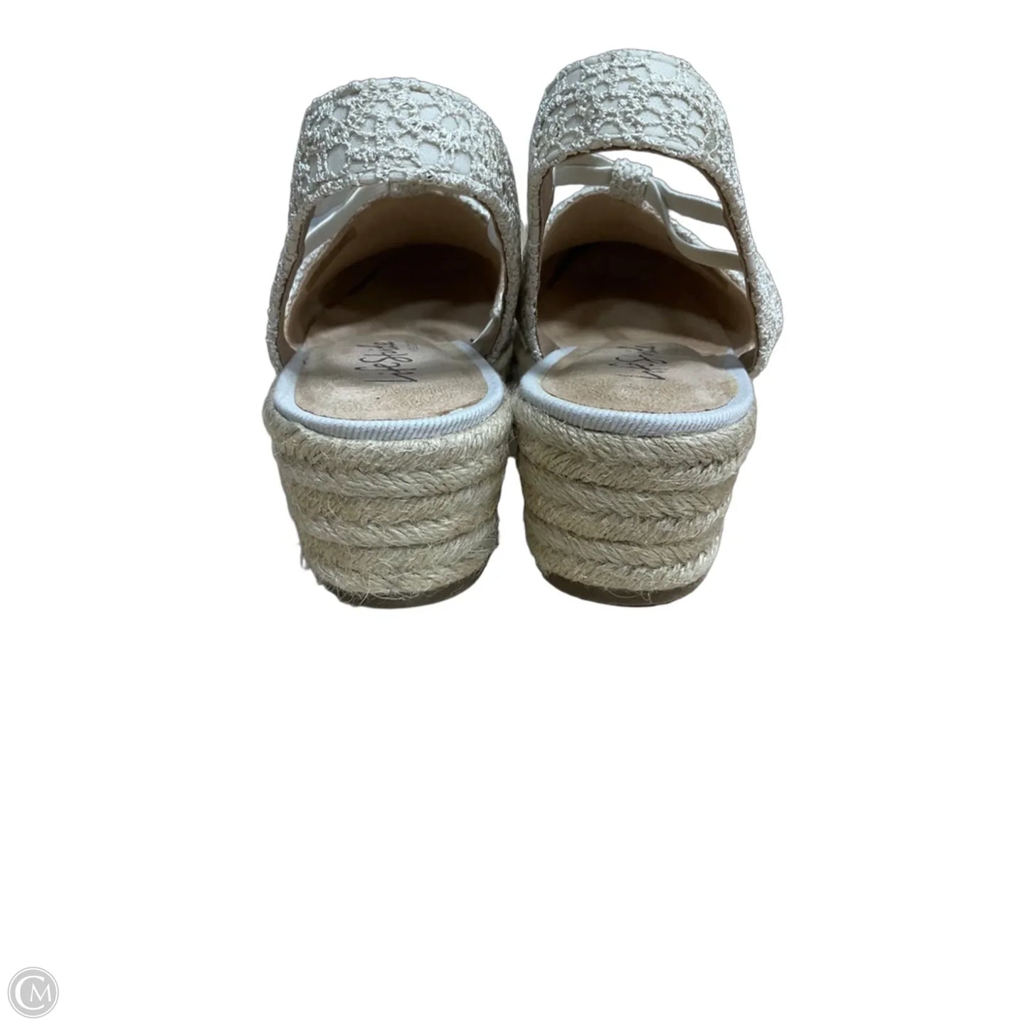 Sandals Heels Wedge By Life Stride In Beige, Size: 11