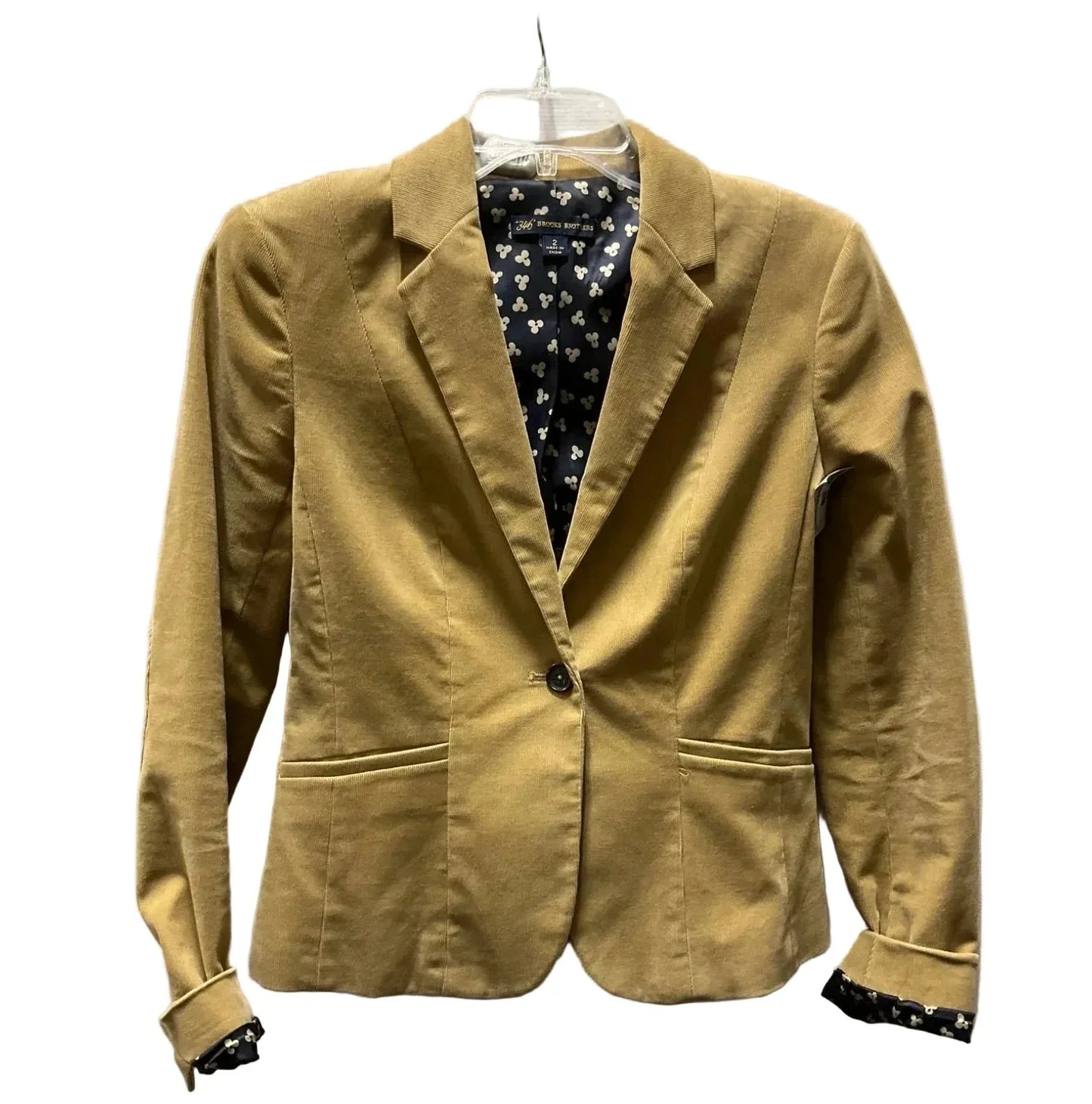 Blazer By Brooks Brothers In Tan, Size: 2