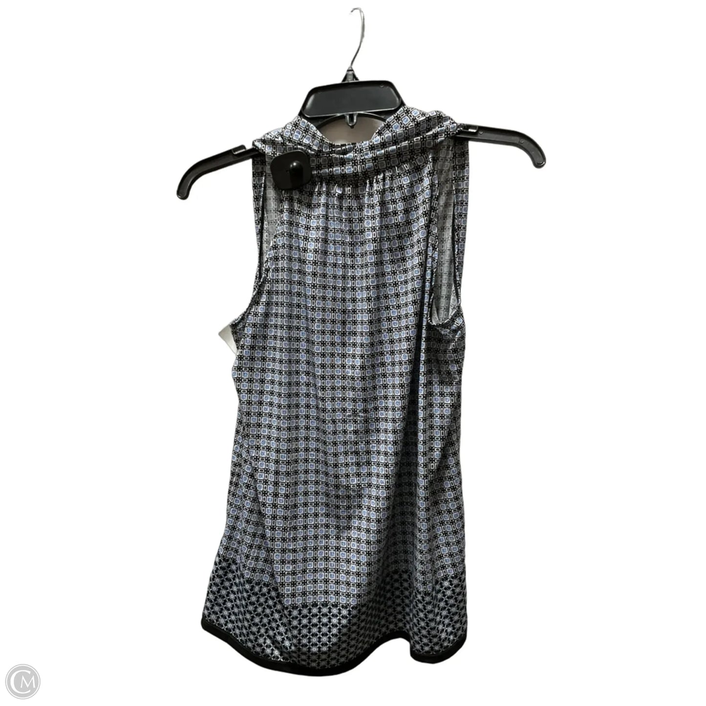 Top Sleeveless By Max Studio In Black & Blue, Size: S