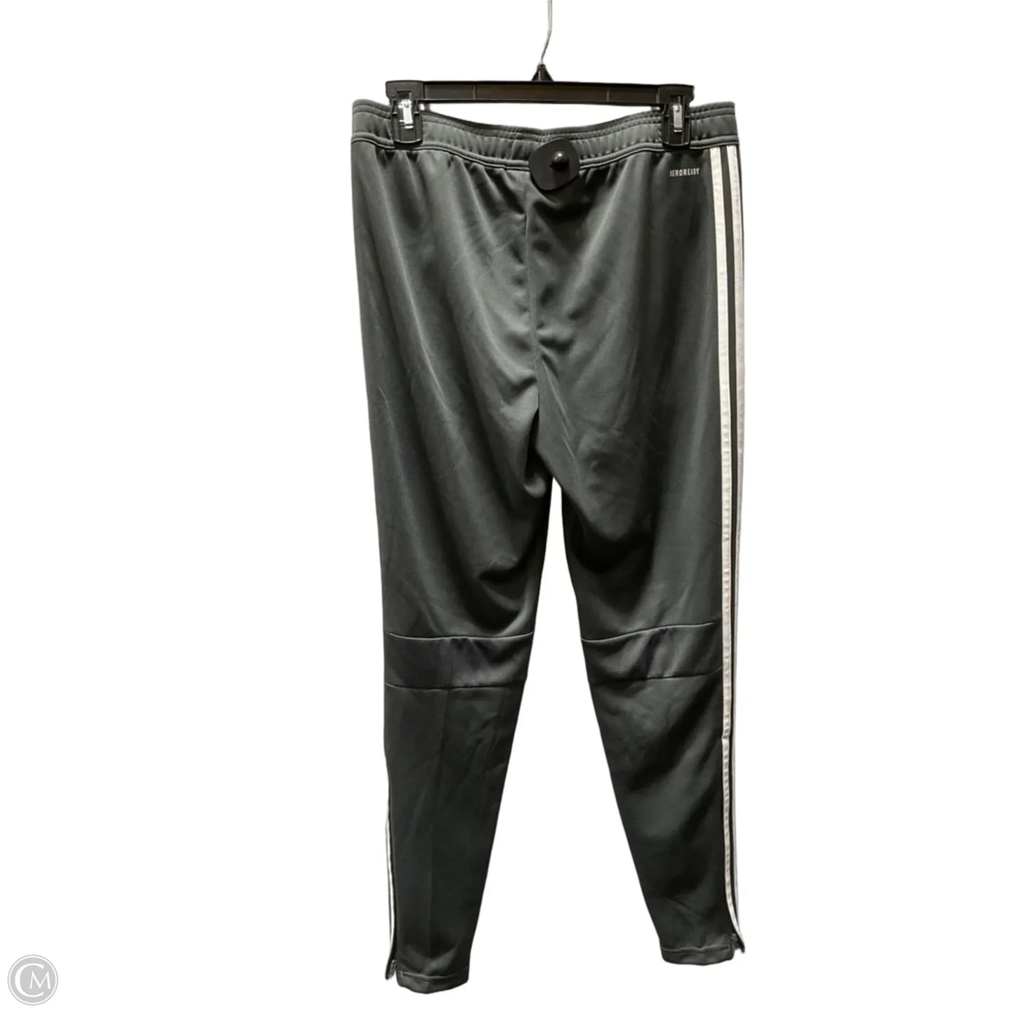 Athletic Pants By Adidas In Grey, Size: M