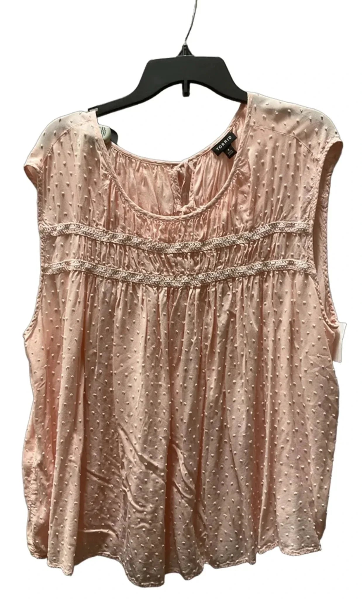 Top Sleeveless By Torrid In Pink, Size: 4x