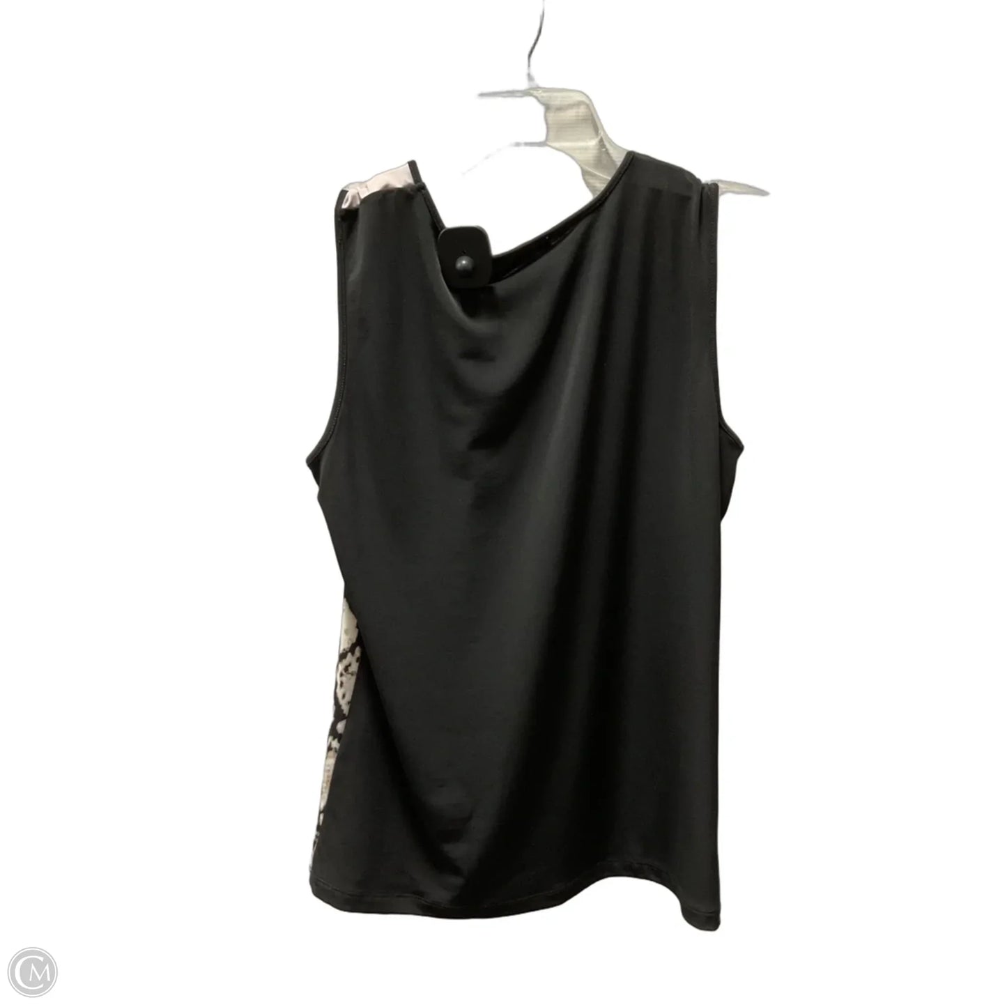 Top Sleeveless By Calvin Klein In Black & Pink, Size: S