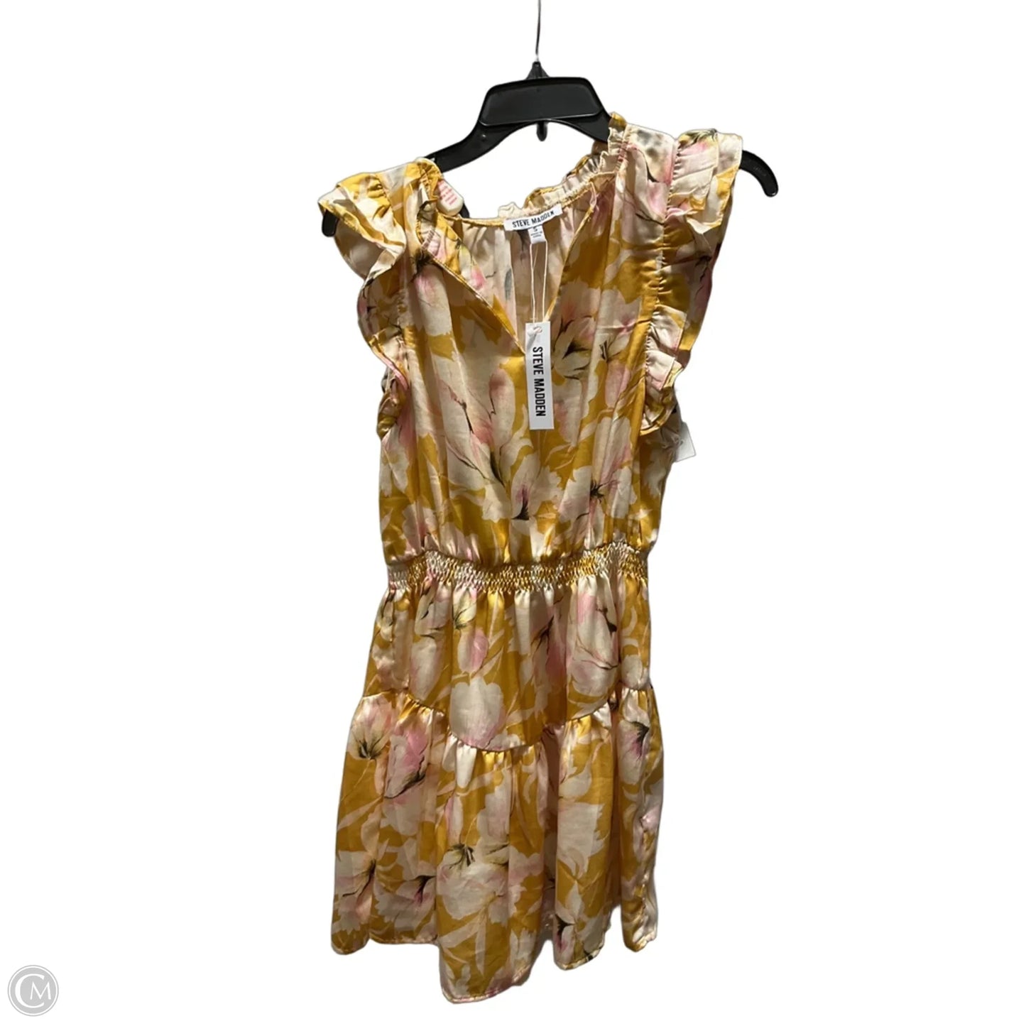 Dress Casual Midi By Steve Madden In Yellow, Size: S