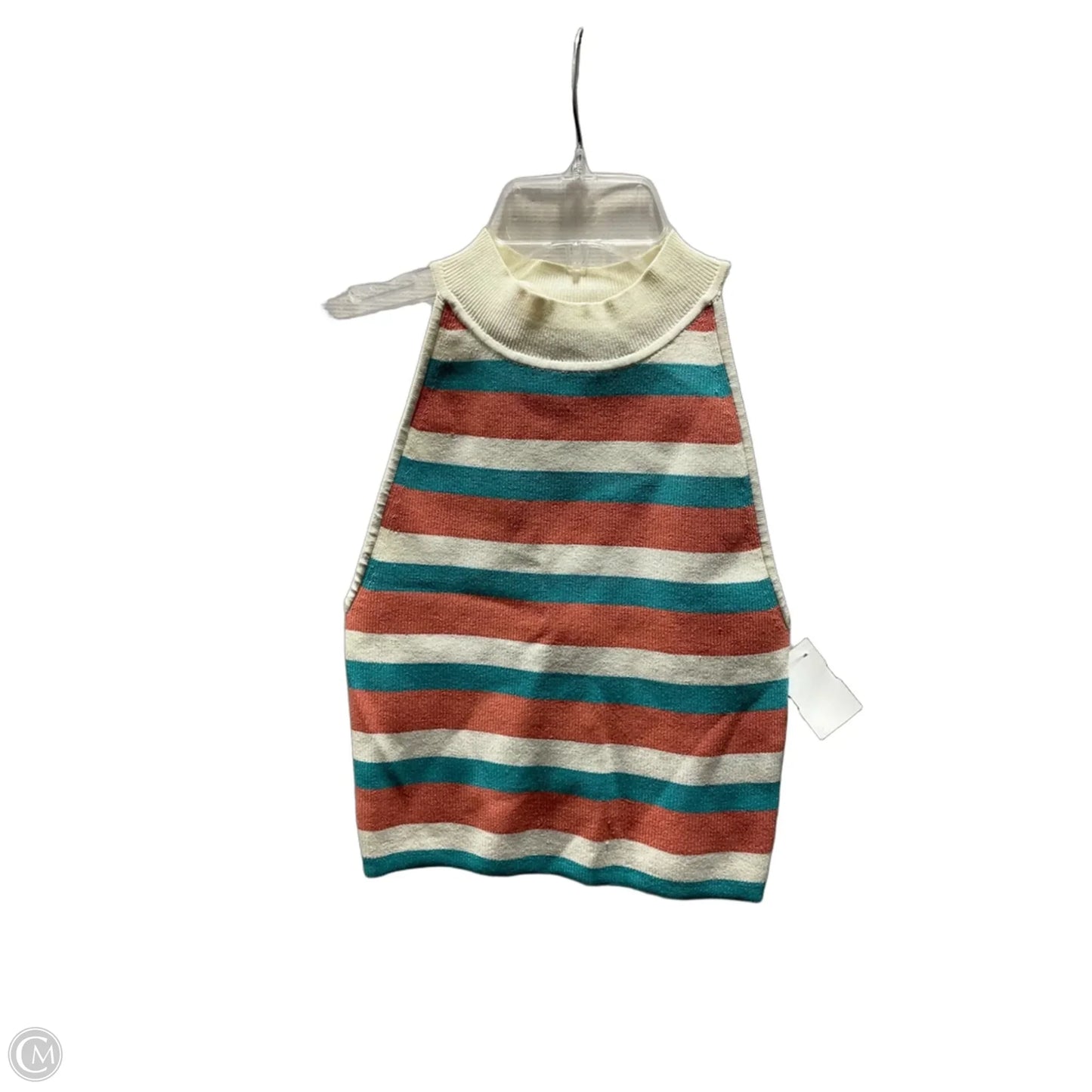 Top Sleeveless By Babaton In Blue & Orange, Size: S