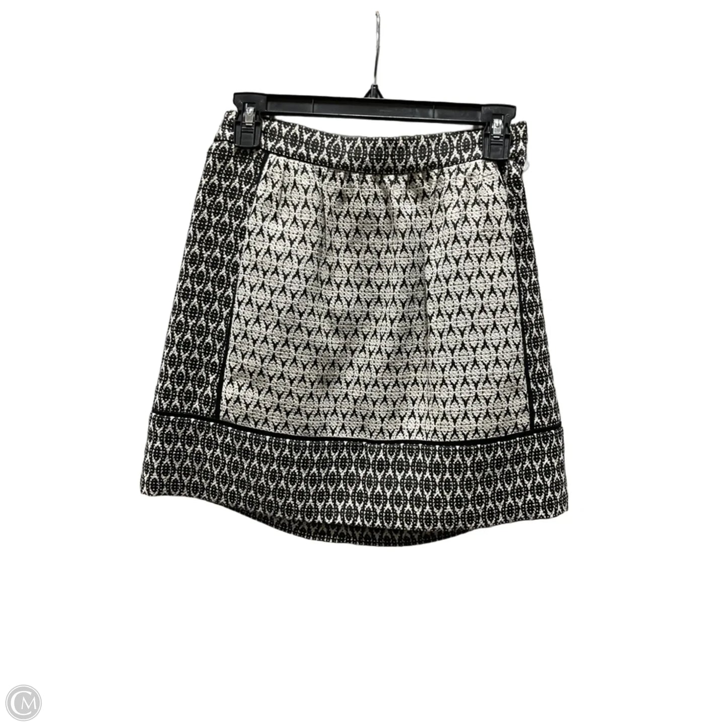 Skirt Midi By J. Crew In Black & Cream, Size: 0
