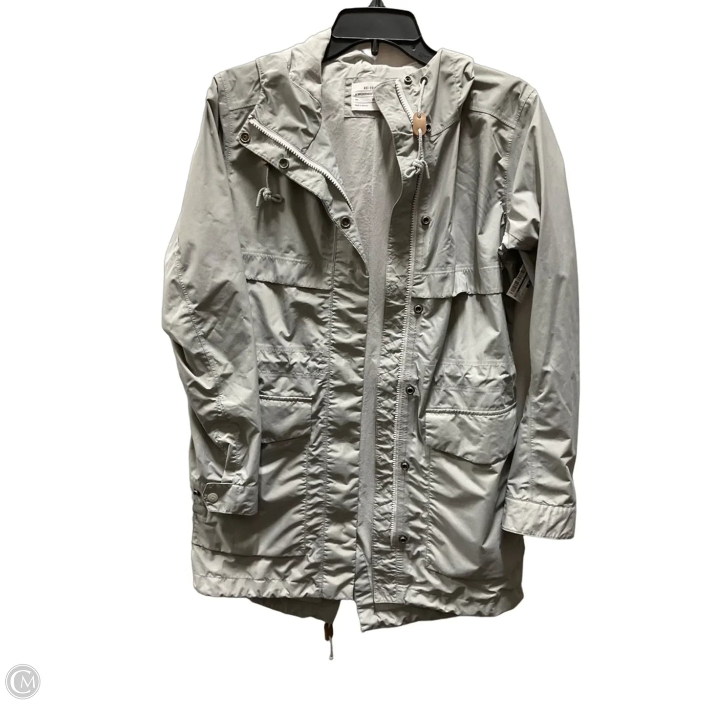 Jacket Windbreaker By Rei In Grey, Size: Xs