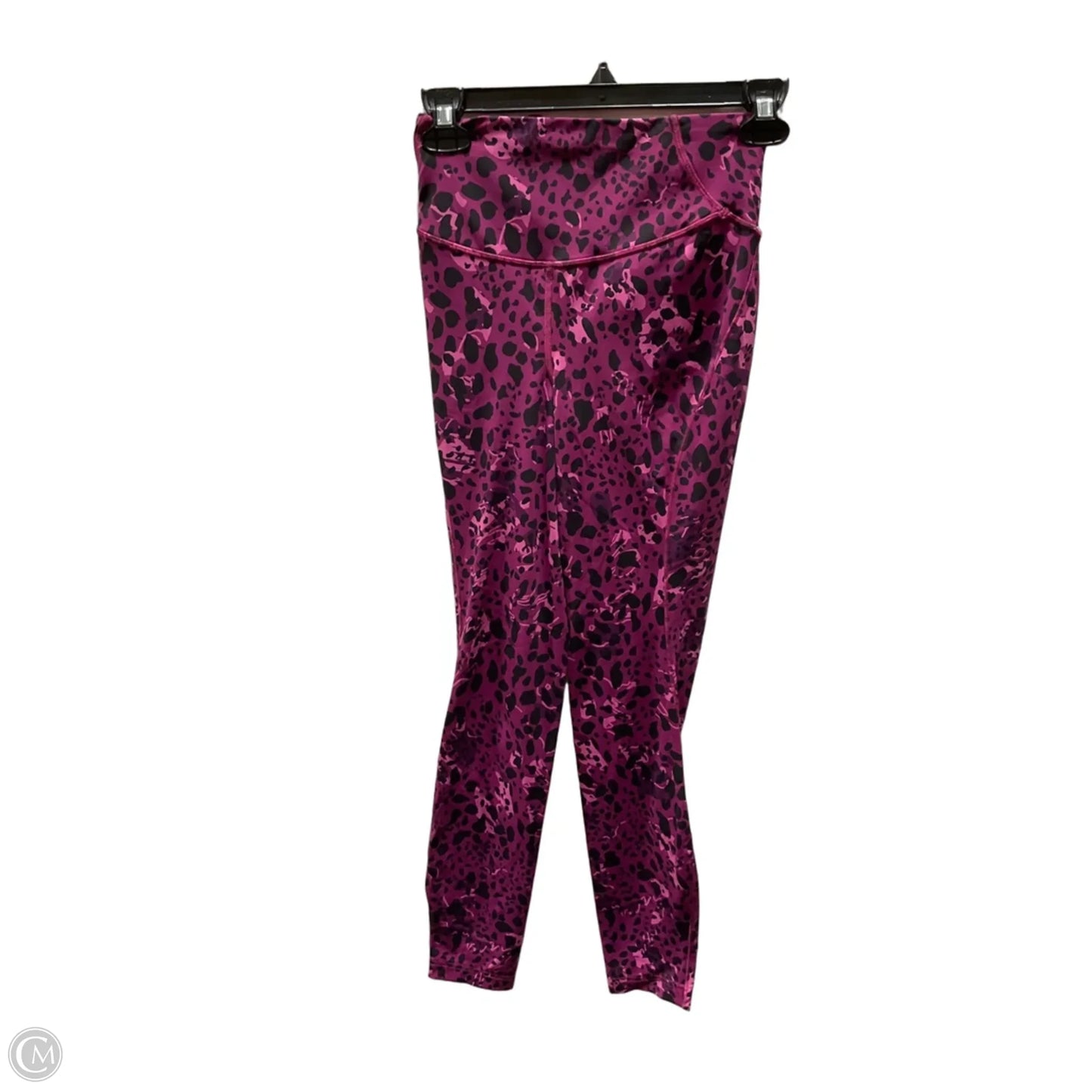 Athletic Leggings By Lululemon In Black & Purple, Size: 4