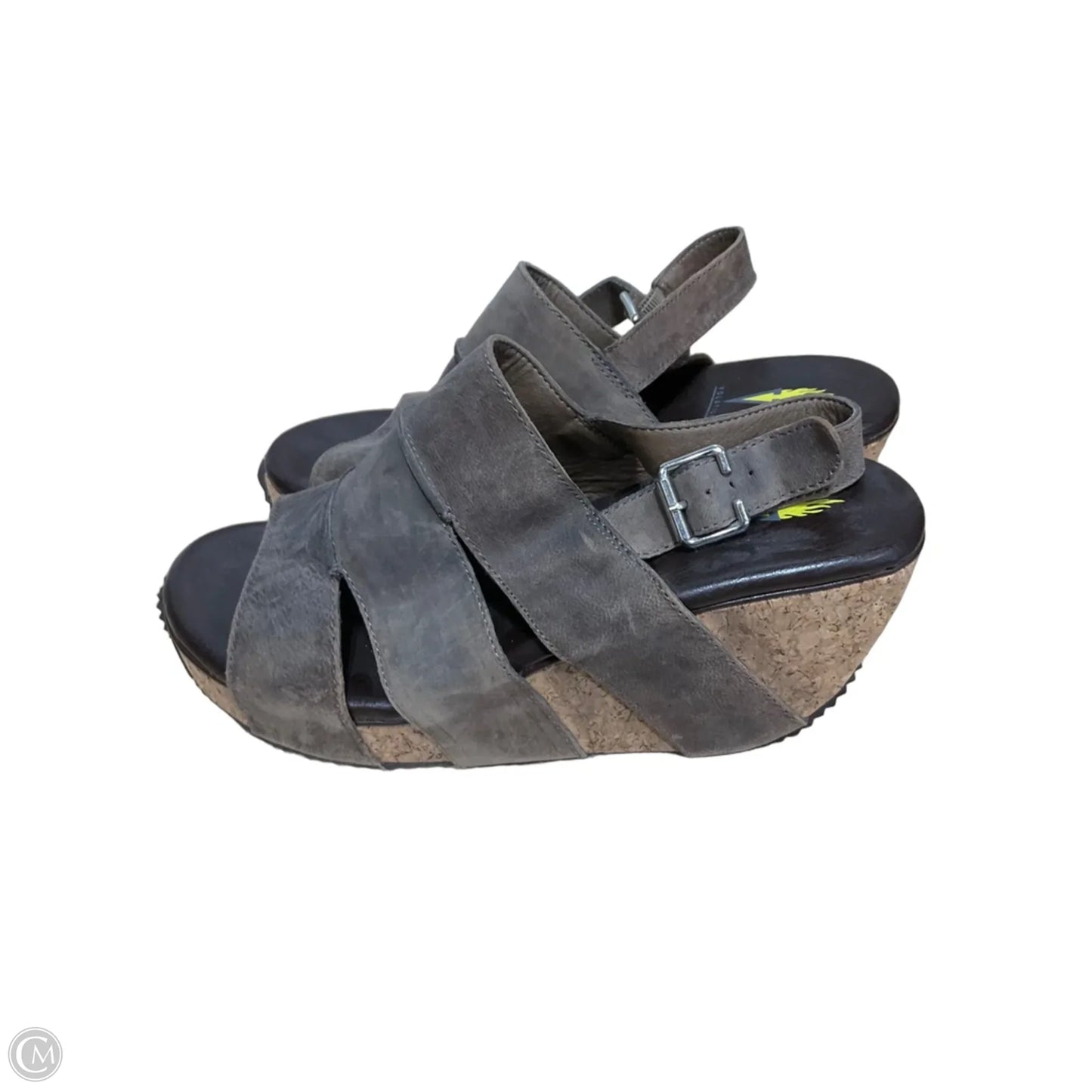 Sandals Heels Platform By Volatile In Brown, Size: 8