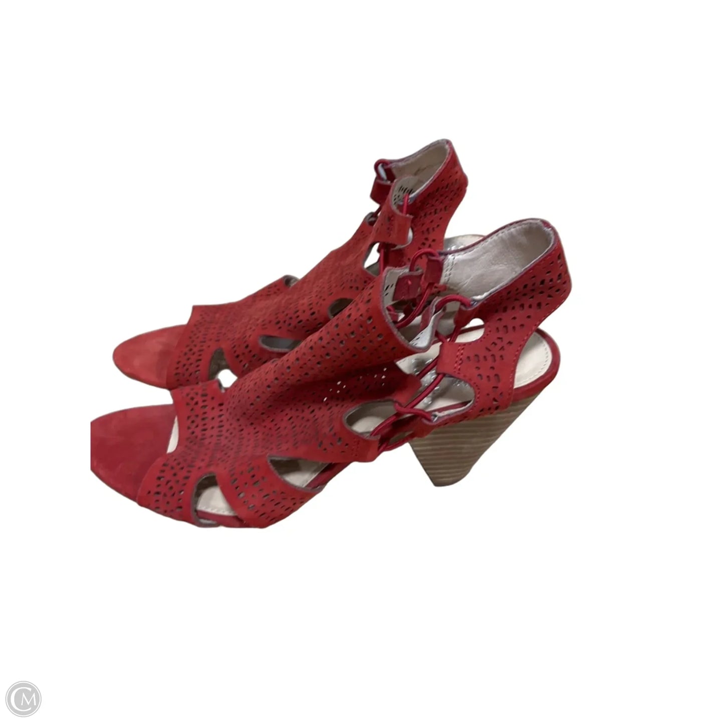 Sandals Heels Block By Vince Camuto In Red, Size: 8