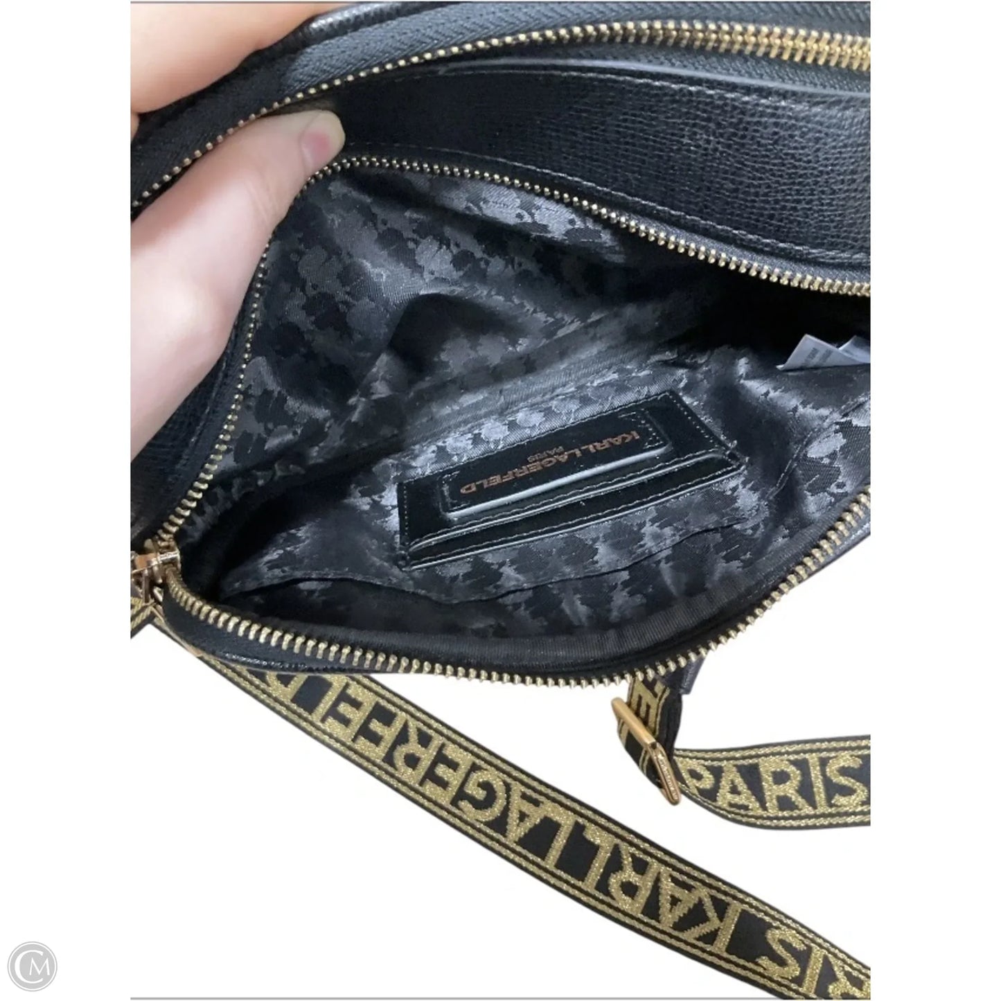 Crossbody Designer By Karl Lagerfeld, Size: Medium
